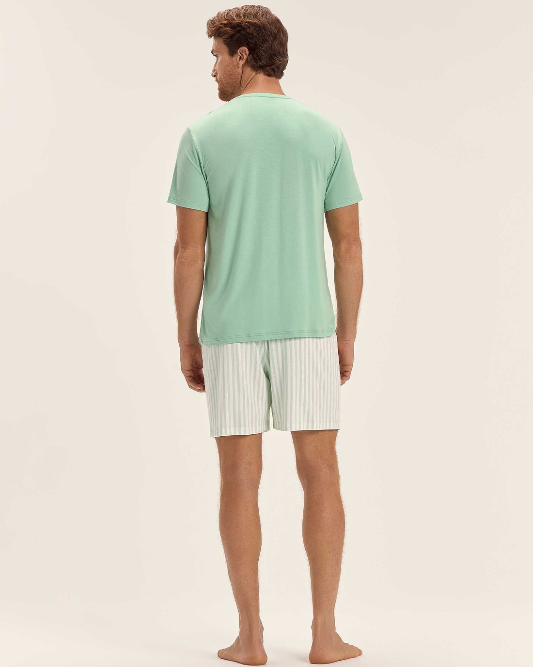 Pijama Masculino Manga Curta Com Bermuda Pijama Masculino Manga Curta Com Bermuda