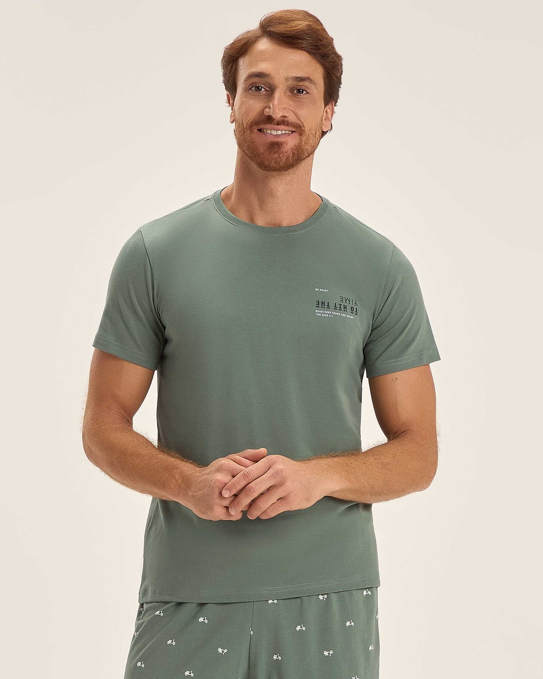 Pijama Masculino Manga Curta Com Bermuda Pijama Masculino Manga Curta Com Bermuda