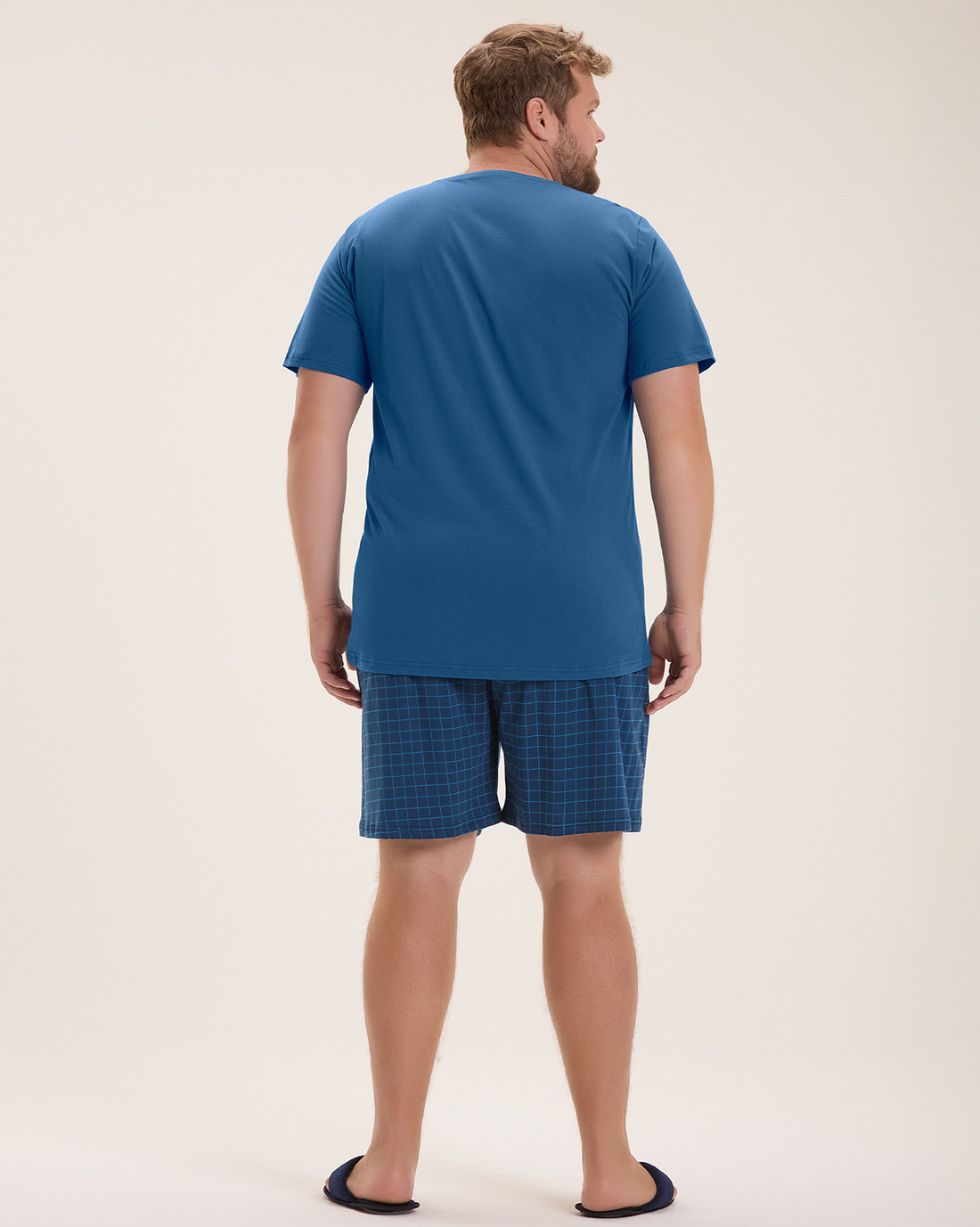 Pijama Masculino Manga Curta Com Bermuda Plus Size Pijama Masculino Manga Curta Com Bermuda Plus Size