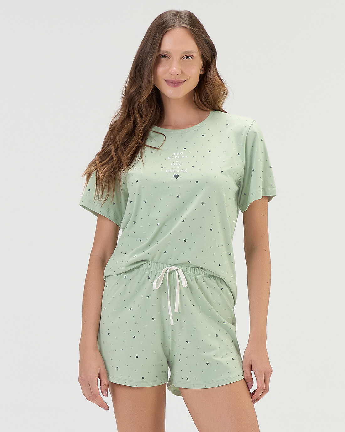 Pijama Feminino Manga Curta Com Shorts Pijama Feminino Manga Curta Com Shorts