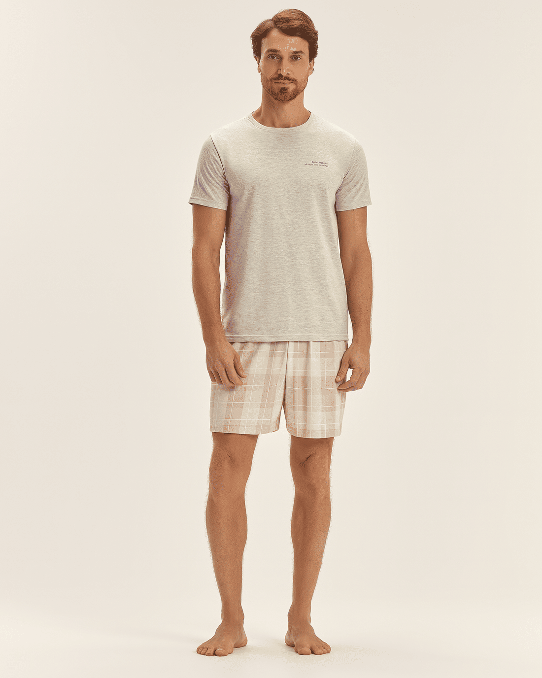 Pijama Masculino Manga Curta Com Bermuda Pijama Masculino Manga Curta Com Bermuda