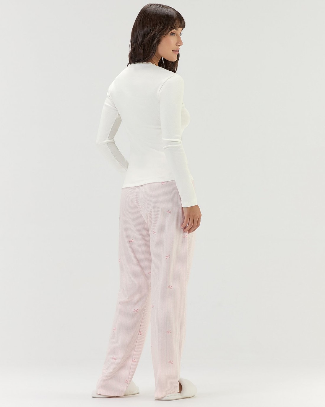 Pijama Feminino Manga Longa Com Calça Pijama Feminino Manga Longa Com Calça