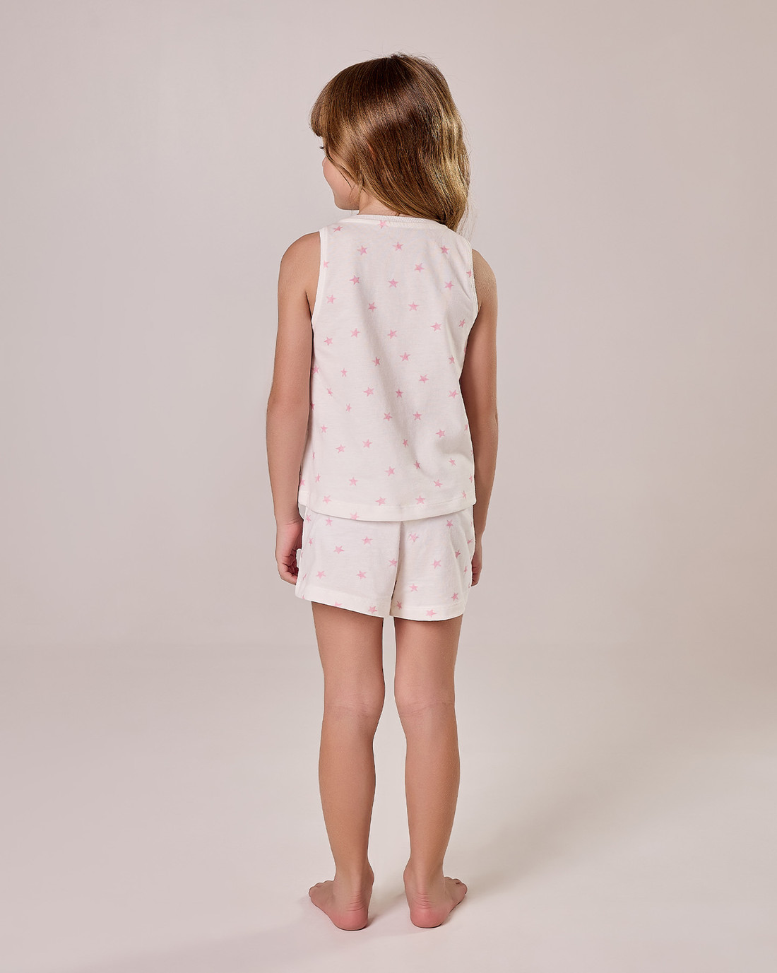 Pijama Feminino Infantil Regata Com Shorts Pijama Feminino Infantil Regata Com Shorts