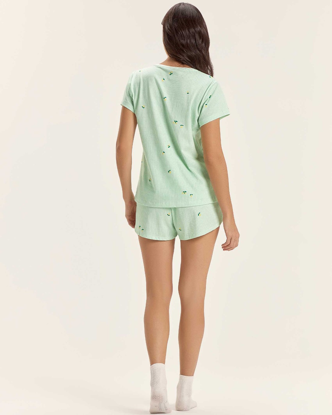 Pijama Feminino Manga Curta Com Shorts Pijama Feminino Manga Curta Com Shorts