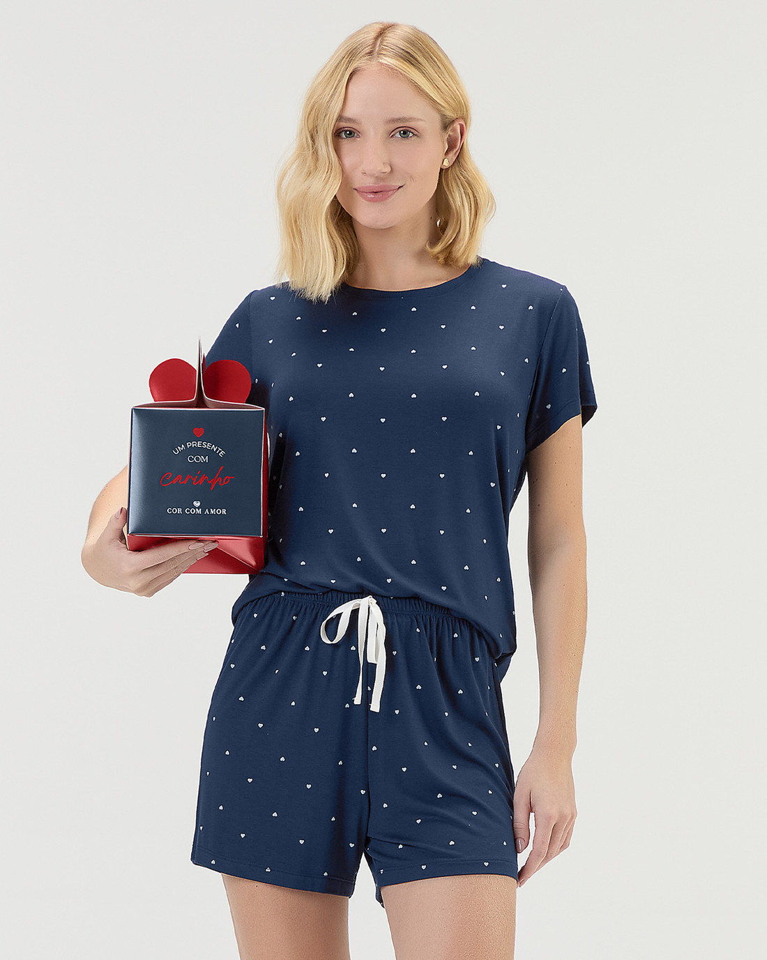 Pijama Feminino Manga Curta Com Shorts Pijama Feminino Manga Curta Com Shorts