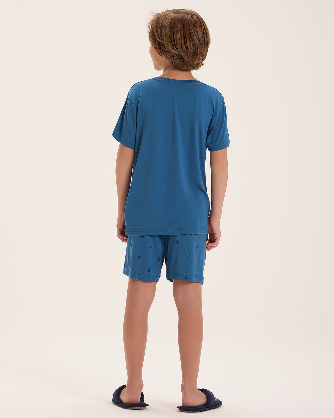 Pijama Masculino Infantil Manga Curta Com Bermuda Pijama Masculino Infantil Manga Curta Com Bermuda
