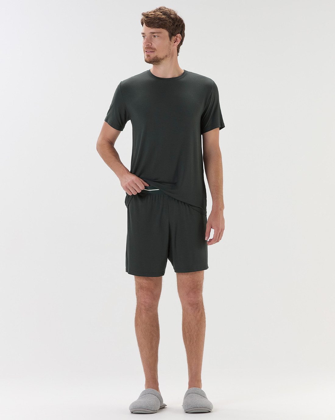 Pijama Masculino Manga Curta Com Bermuda Pijama Masculino Manga Curta Com Bermuda