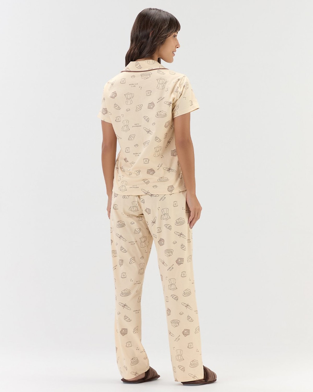 Pijama Feminino Manga Curta Americano com Calça Pijama Feminino Manga Curta Americano com Calça
