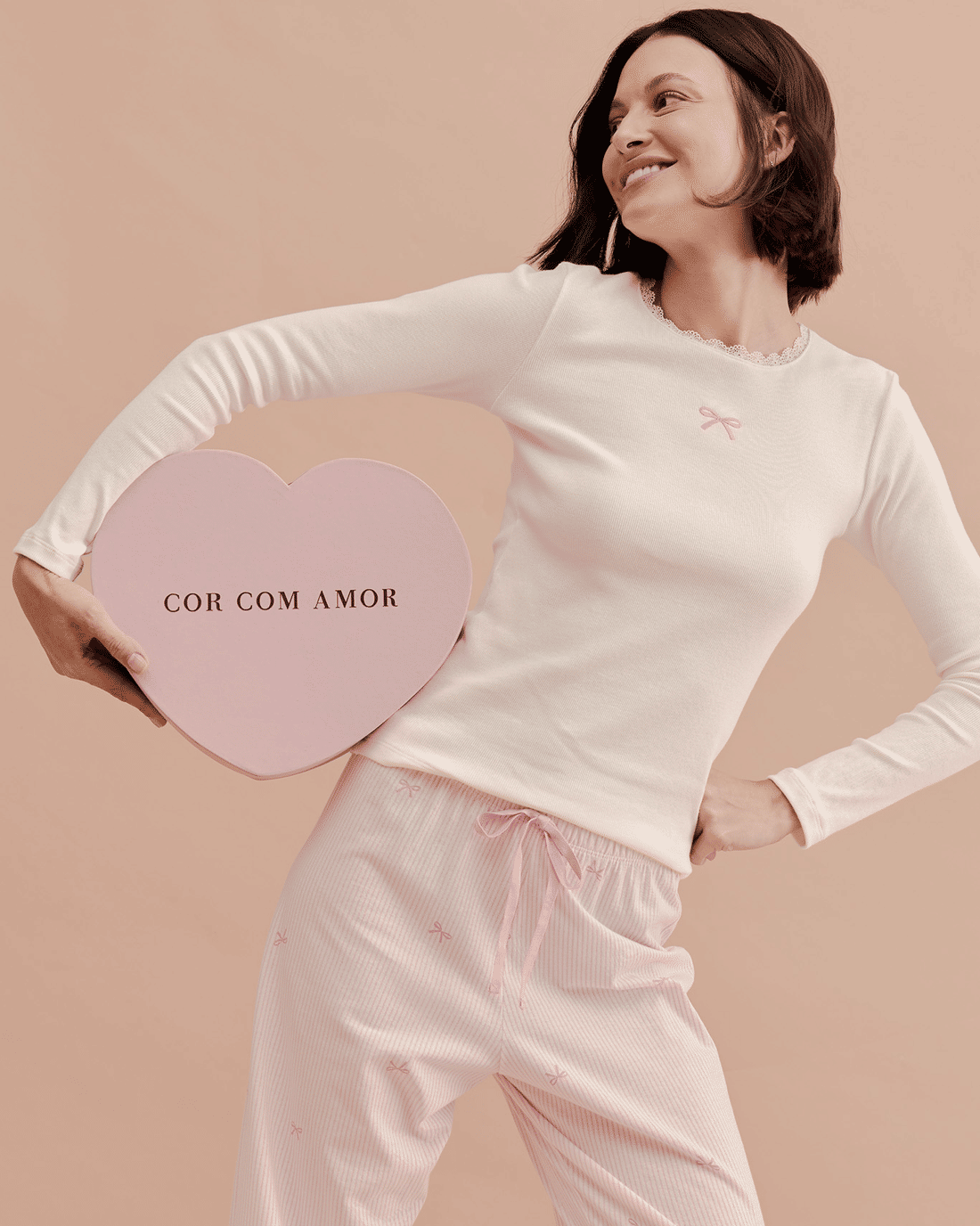 Pijama Feminino Manga Longa Com Calça Pijama Feminino Manga Longa Com Calça