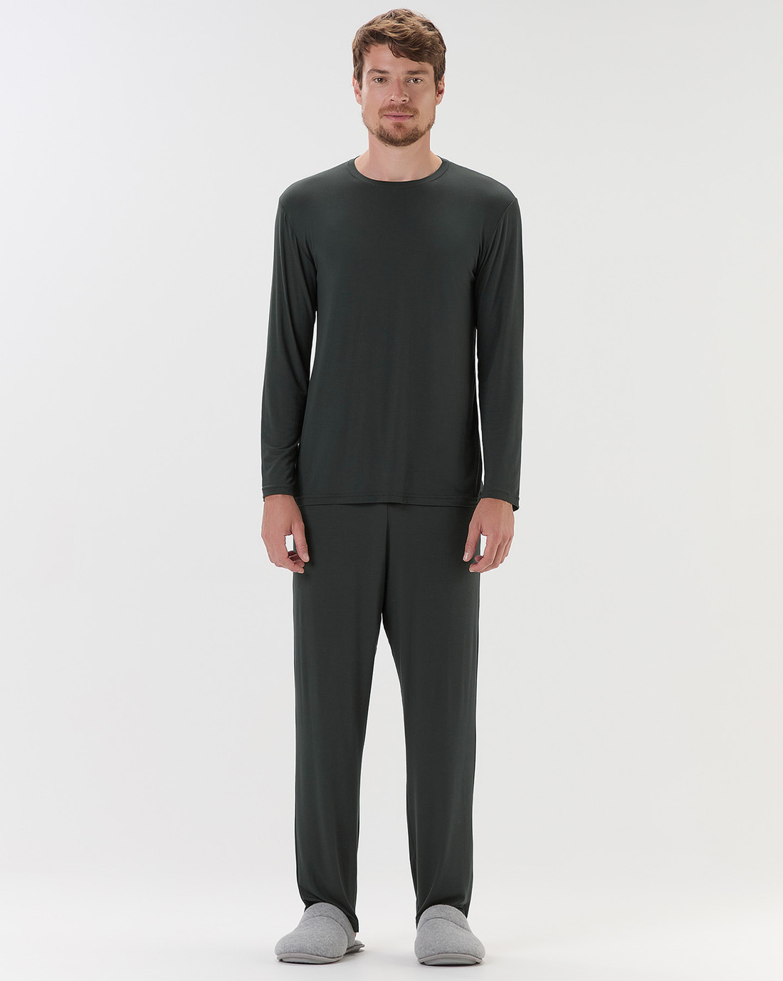 Pijama Masculino Manga Longa Com Calça Pijama Masculino Manga Longa Com Calça