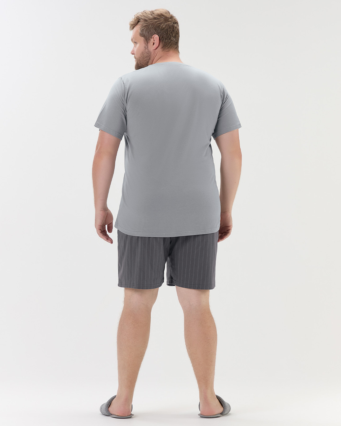 Pijama Masculino Manga Curta Com Bermuda Plus Size Pijama Masculino Manga Curta Com Bermuda Plus Size