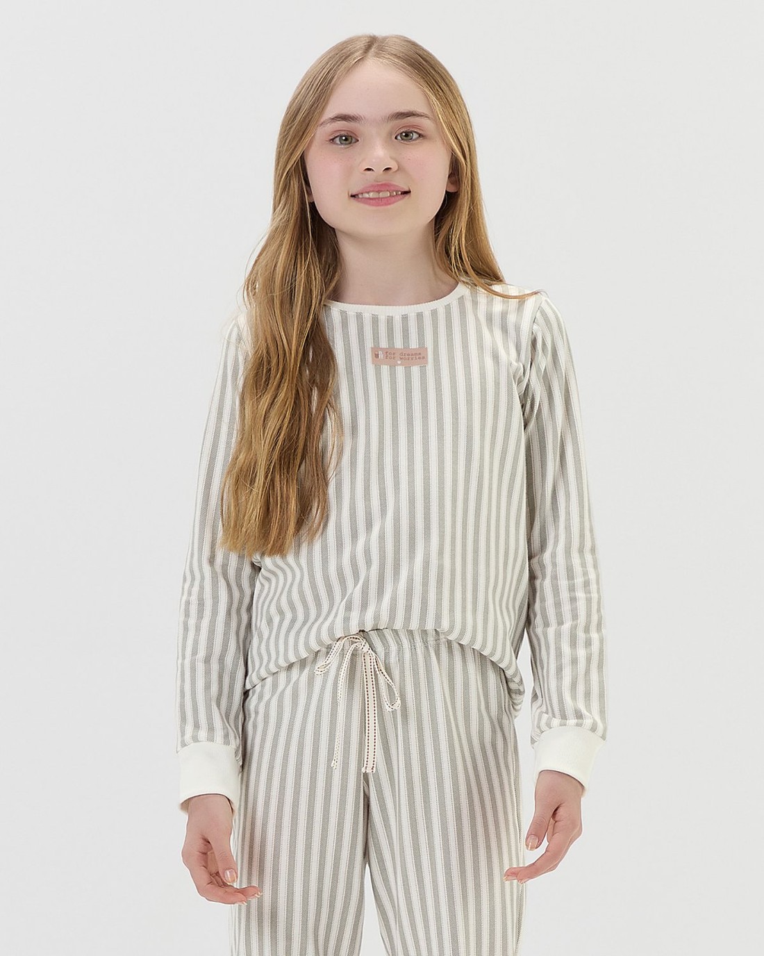 Pijama Feminino Infantil Manga Longa Com Calça Pijama Feminino Infantil Manga Longa Com Calça