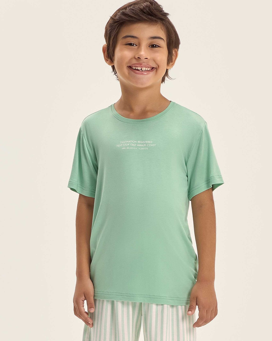 Pijama Masculino Infantil Manga Curta Com Bermuda Pijama Masculino Infantil Manga Curta Com Bermuda
