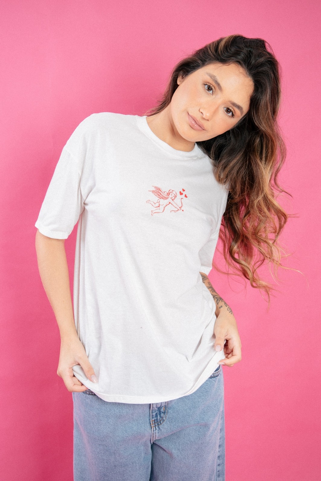 CAMISETA T-SHIRT VINTAGE OFF WHITE TO BE LOVED