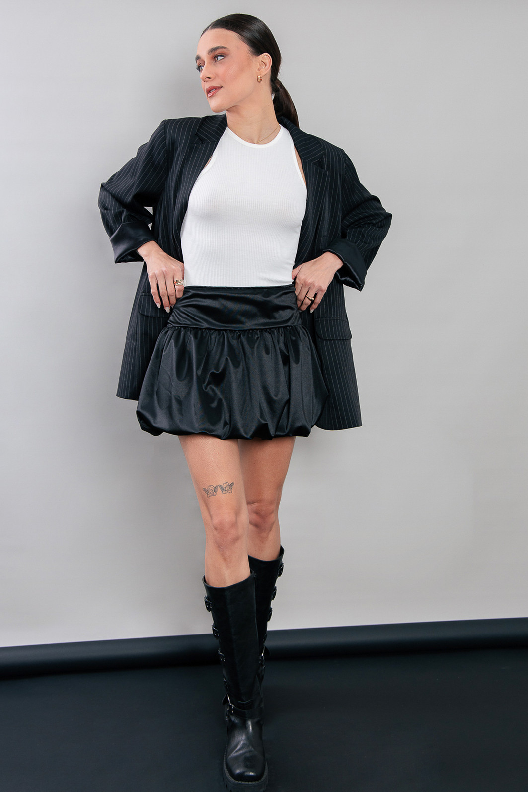 SAIA BALONÊ PRETA SAIA BALONÊ PRETA