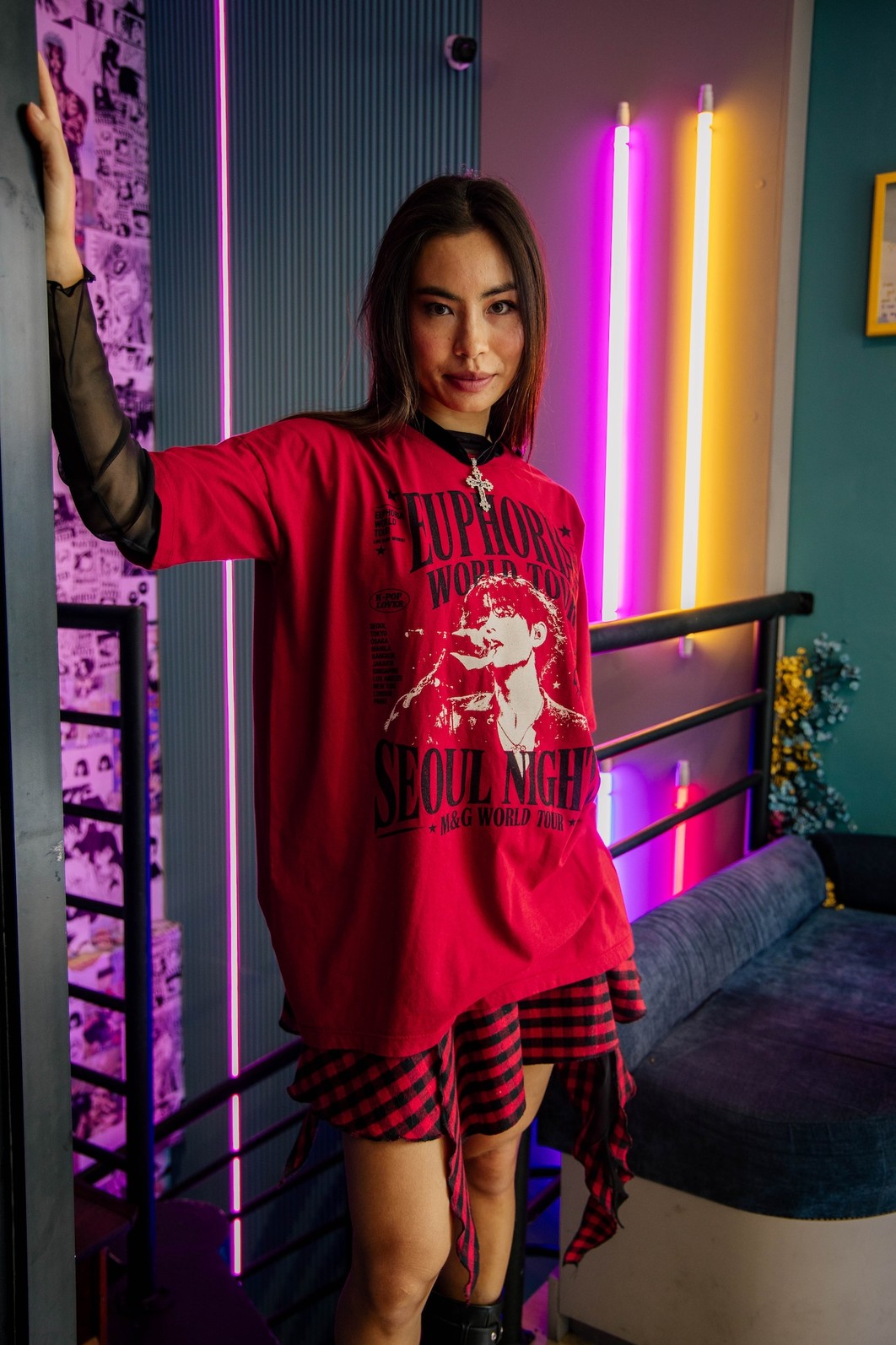 CAMISETA T-SHIRT OVERSIZED VERMELHA EUPHORIA CAMISETA T-SHIRT OVERSIZED VERMELHA EUPHORIA