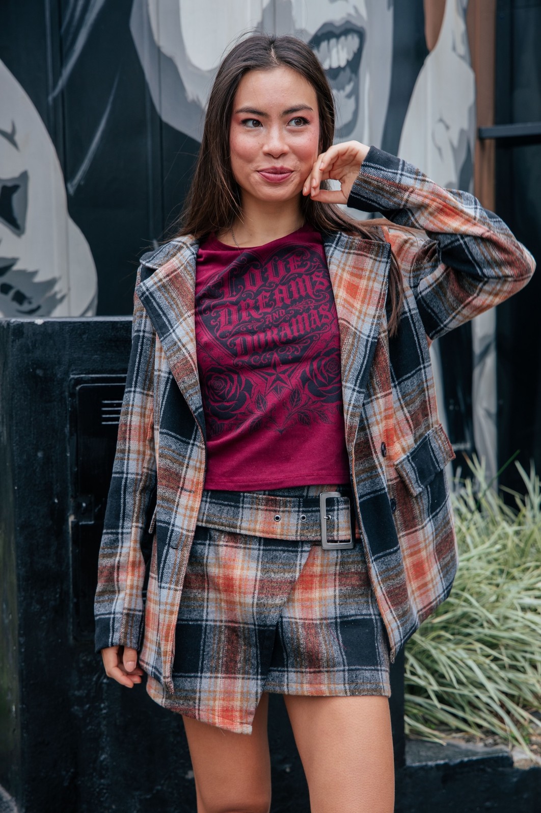 BLAZER OVERSIZED XADREZ