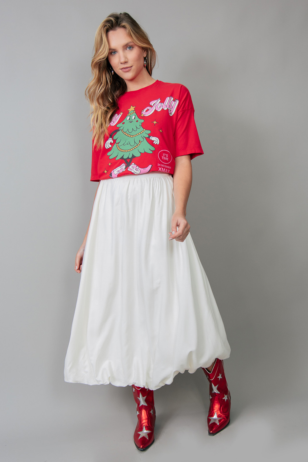 SAIA LONGA BALONÊ OFF WHITE SAIA LONGA BALONÊ OFF WHITE