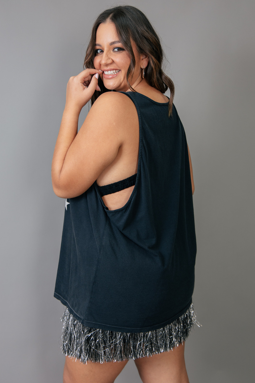 REGATA AMPLA PRETA  COM SILK STARBORN