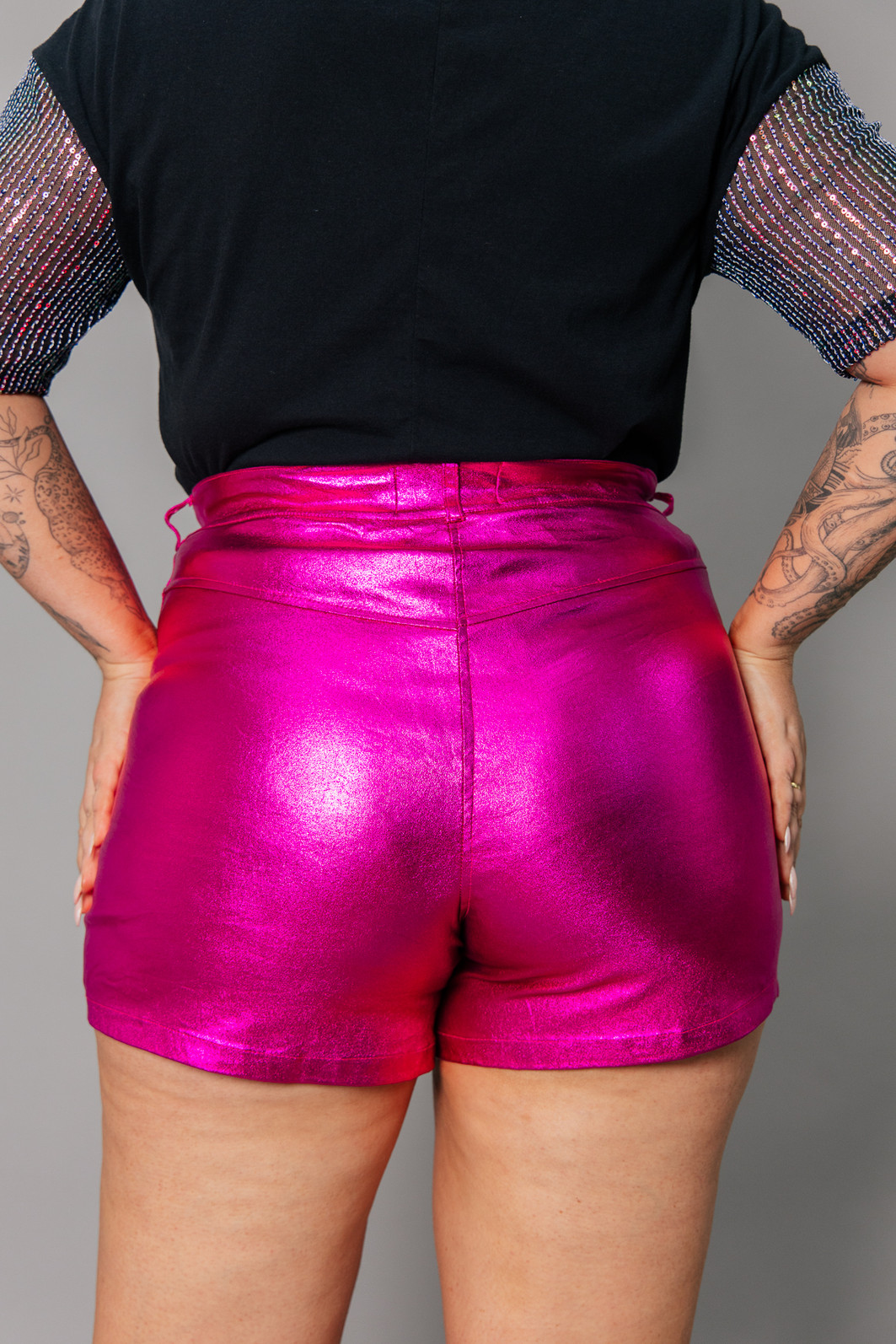 SHORT HOT PANT RESINADO PINK SHORT HOT PANT RESINADO PINK