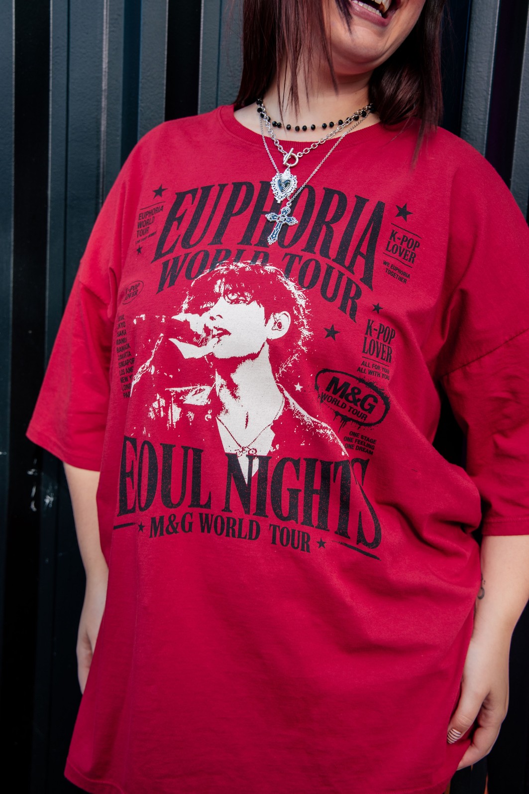 CAMISETA T-SHIRT OVERSIZED VERMELHA EUPHORIA CAMISETA T-SHIRT OVERSIZED VERMELHA EUPHORIA