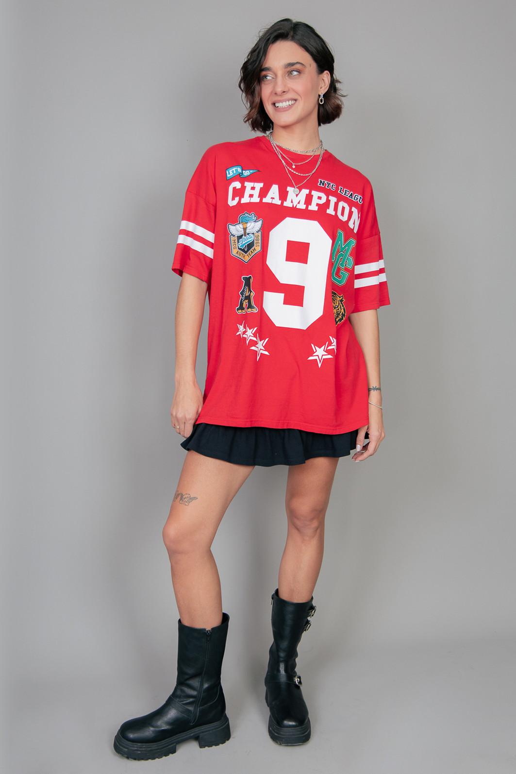 T-SHIRT OVERSIZED VERMELHA CHAMPION T-SHIRT OVERSIZED VERMELHA CHAMPION