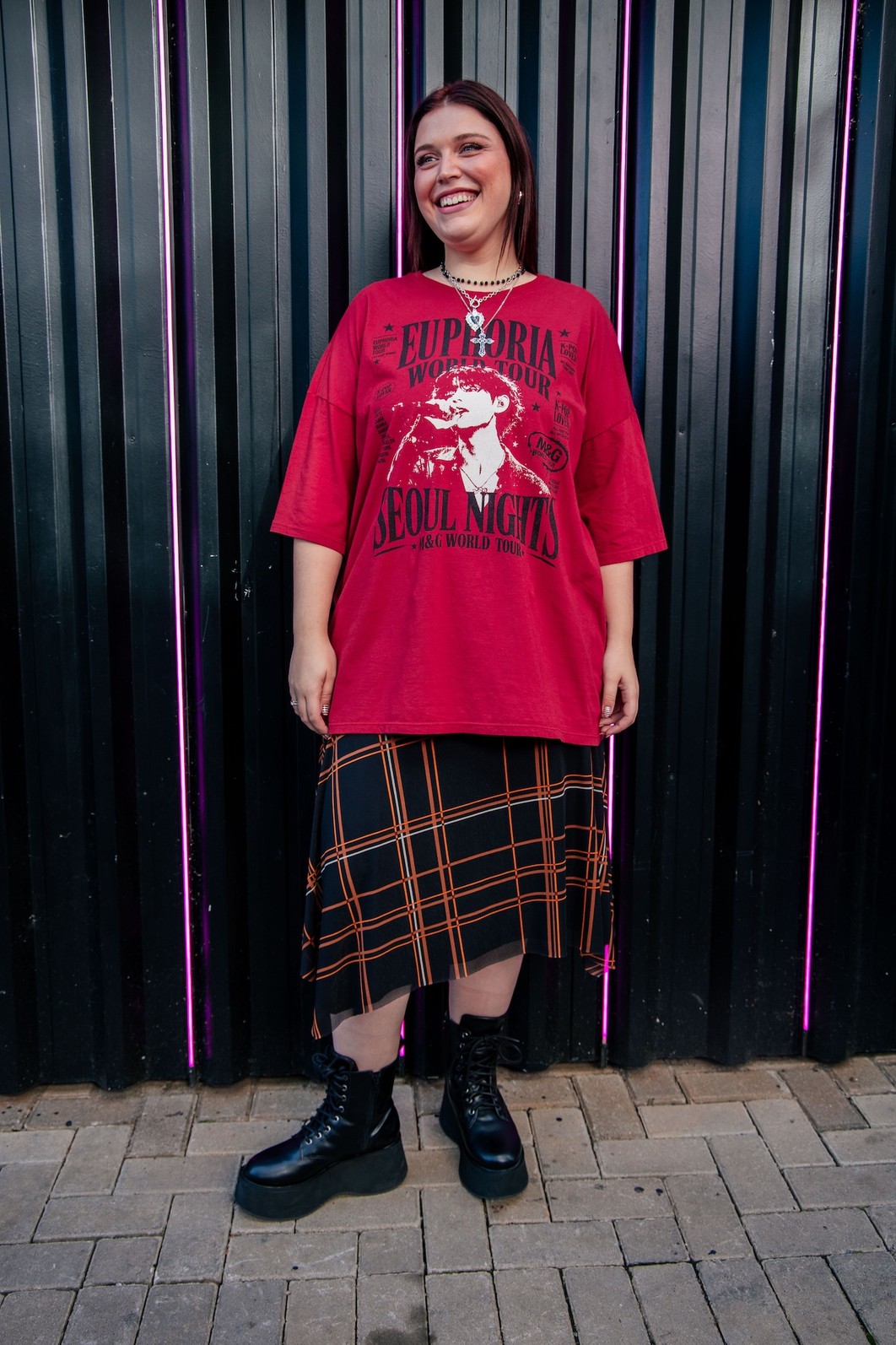 CAMISETA T-SHIRT OVERSIZED VERMELHA EUPHORIA