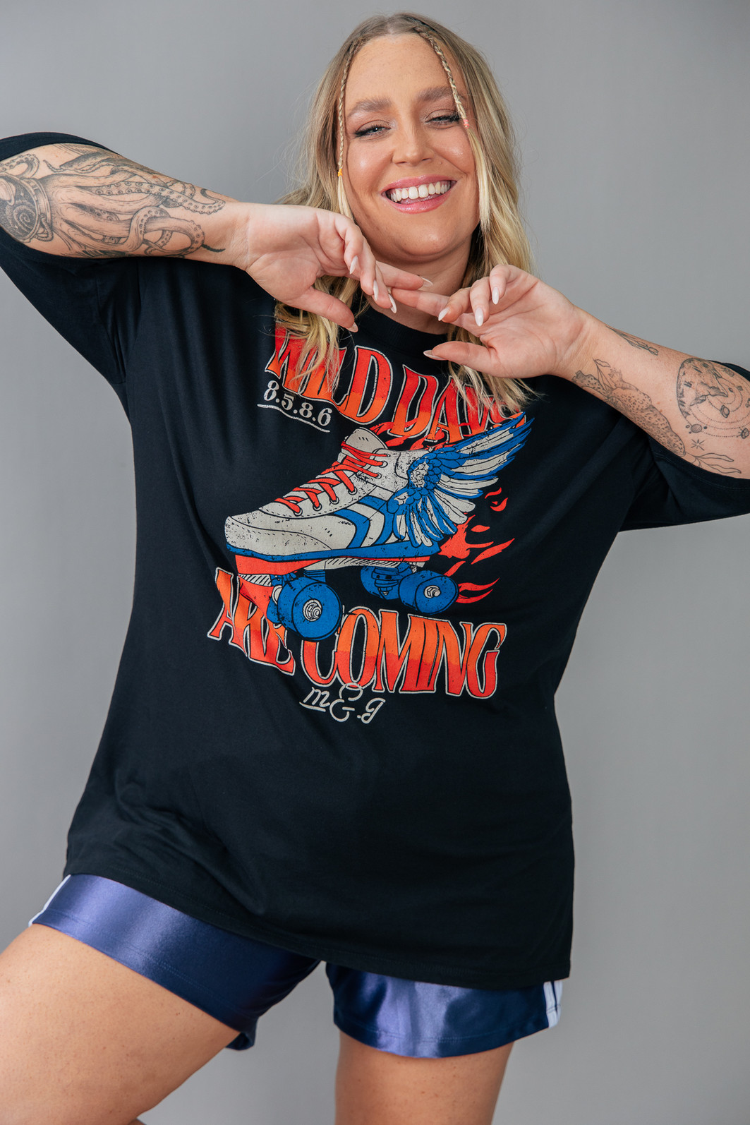 CAMISETA T-SHIRT VINTAGE PRETA WILD DAYS CAMISETA T-SHIRT VINTAGE PRETA WILD DAYS