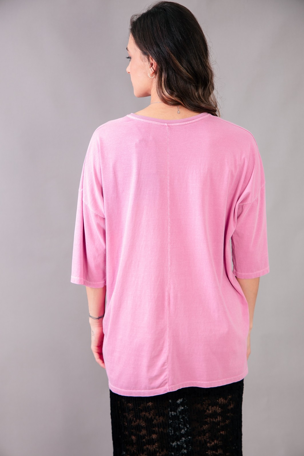 CAMISETA T-SHIRT OVERSIZED ROSA STAY AMAZING CAMISETA T-SHIRT OVERSIZED ROSA STAY AMAZING