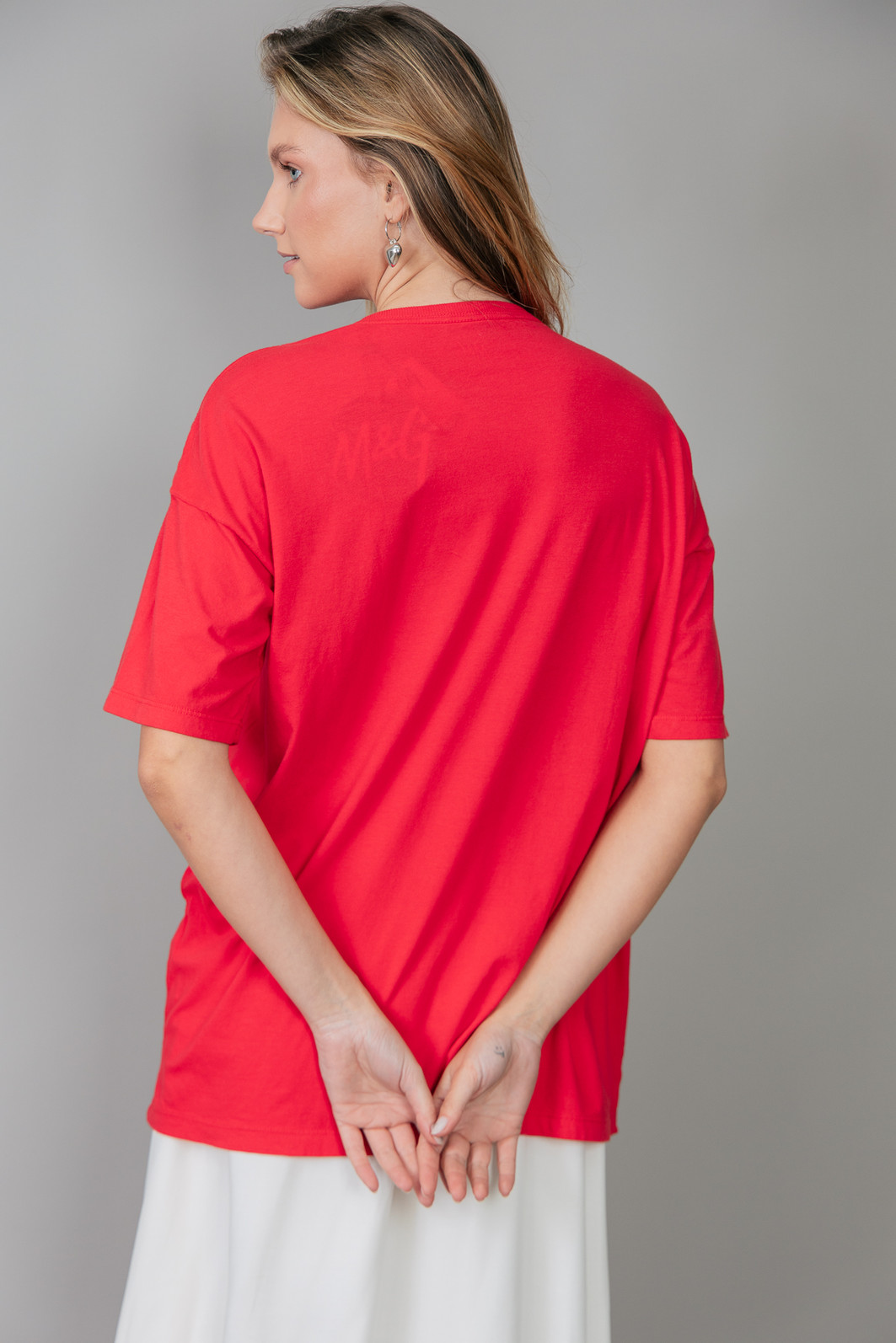 CAMISETA T-SHIRT OVERSIZED VERMELHA HOLLY JOLLY CAMISETA T-SHIRT OVERSIZED VERMELHA HOLLY JOLLY