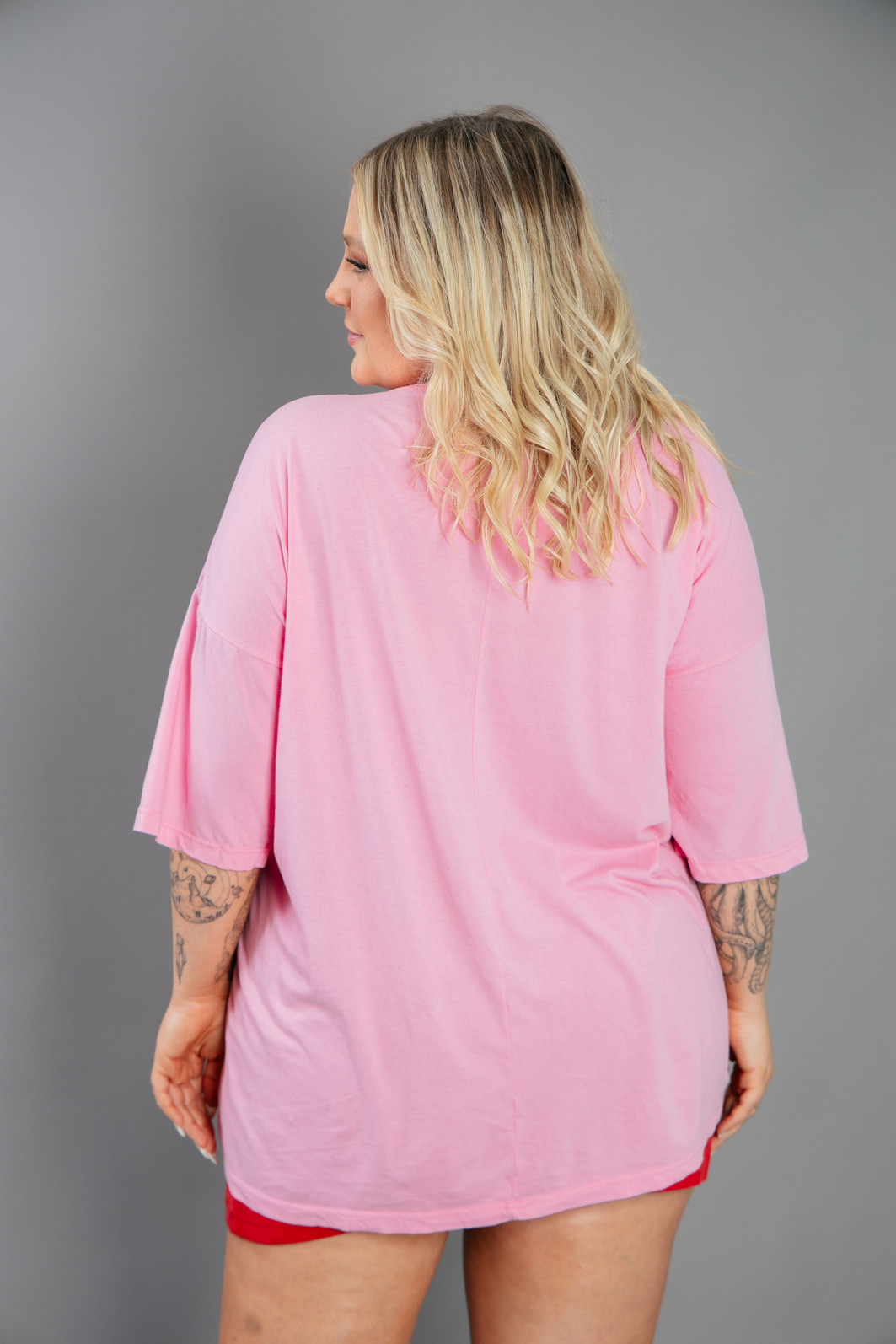 T-SHIRT OVERSIZED ROSA CELEBRATE T-SHIRT OVERSIZED ROSA CELEBRATE