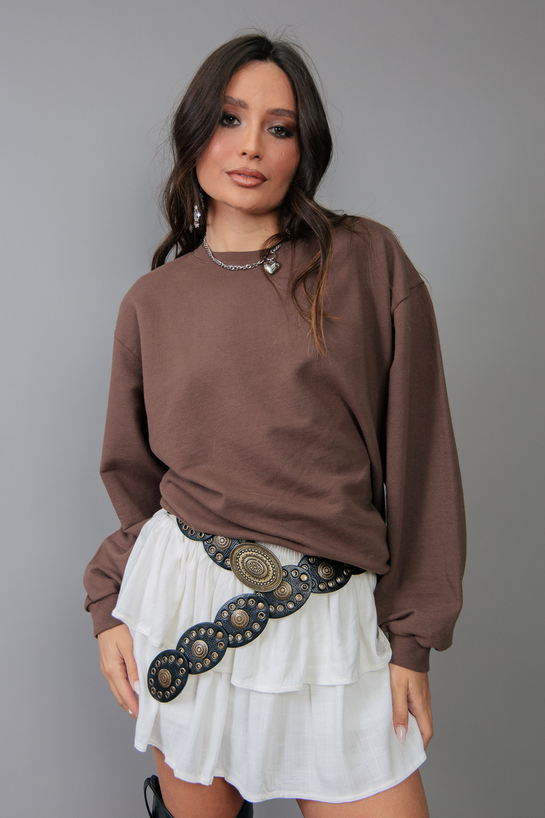 SHORT SAIA DE TECIDO COM LASTEX E BABADOS OFF WHITE SHORT SAIA DE TECIDO COM LASTEX E BABADOS OFF WHITE