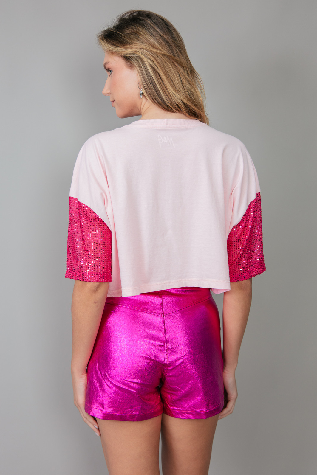 SHORT HOT PANT RESINADO PINK