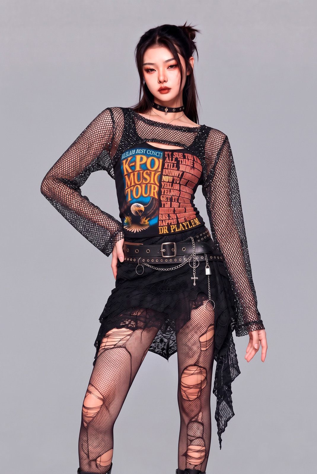 BLUSA CROPPED MANGA LONGA DE TELA PRETA COM GLITTER BLUSA CROPPED MANGA LONGA DE TELA PRETA COM GLITTER