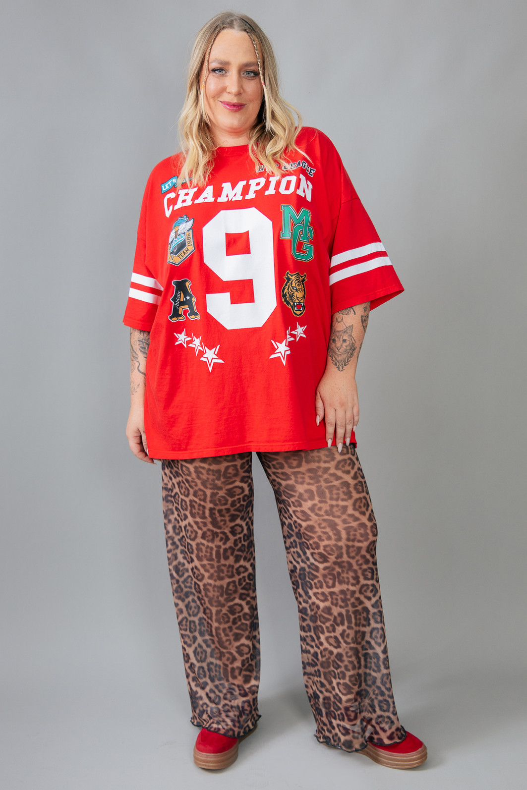 T-SHIRT OVERSIZED VERMELHA CHAMPION T-SHIRT OVERSIZED VERMELHA CHAMPION