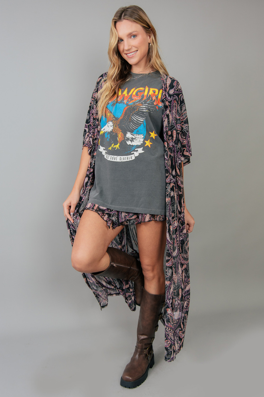 KIMONO LONGO DE TULE ESTAMPADO GYPSY KIMONO LONGO DE TULE ESTAMPADO GYPSY