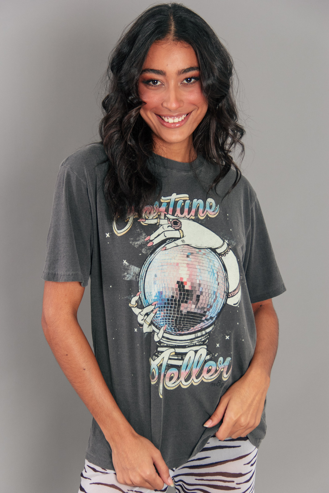 CAMISETA T-SHIRT BOYFRIEND CHUMBO FORTUNE TELLER CAMISETA T-SHIRT BOYFRIEND CHUMBO FORTUNE TELLER