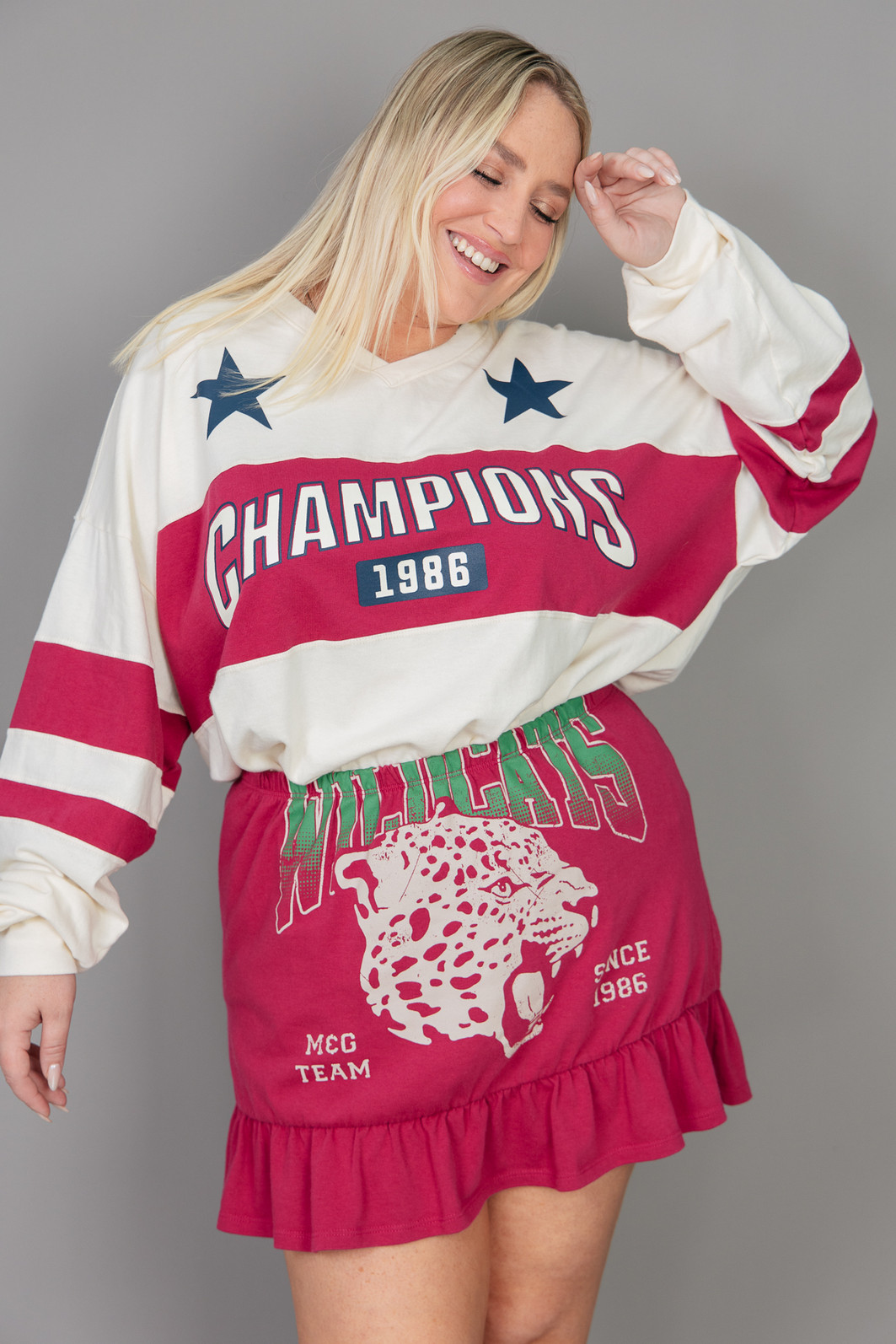 SAIA DE BABADINHO DE MALHA BORGONHA WILDCATS