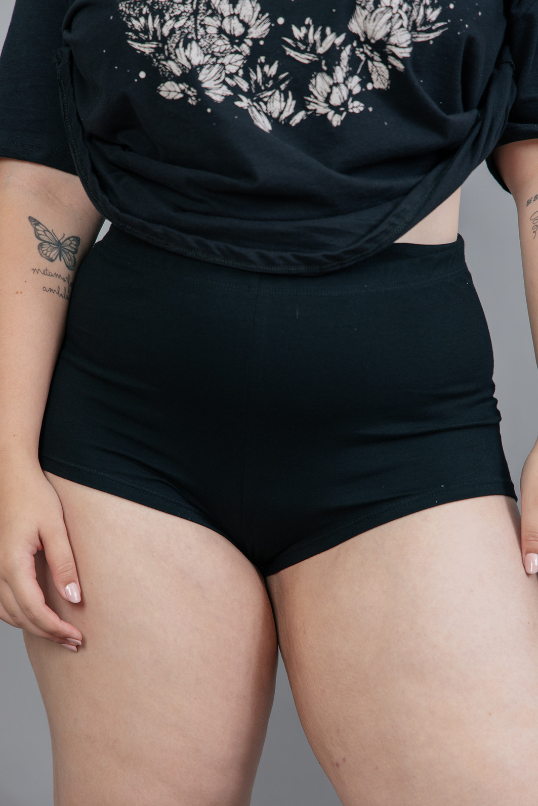 SHORT MINI PRETO BÁSICO SHORT MINI PRETO BÁSICO