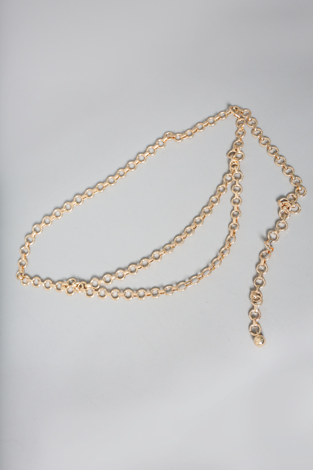 CINTO CORRENTE DUPLA COM ARGOLAS DOURADO CINTO CORRENTE DUPLA COM ARGOLAS DOURADO