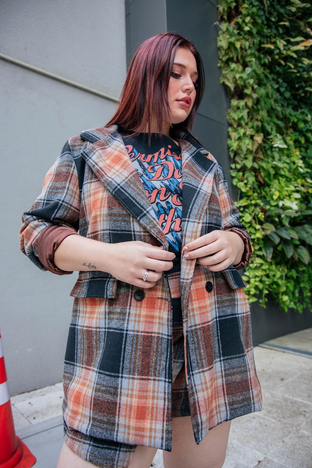 BLAZER OVERSIZED XADREZ