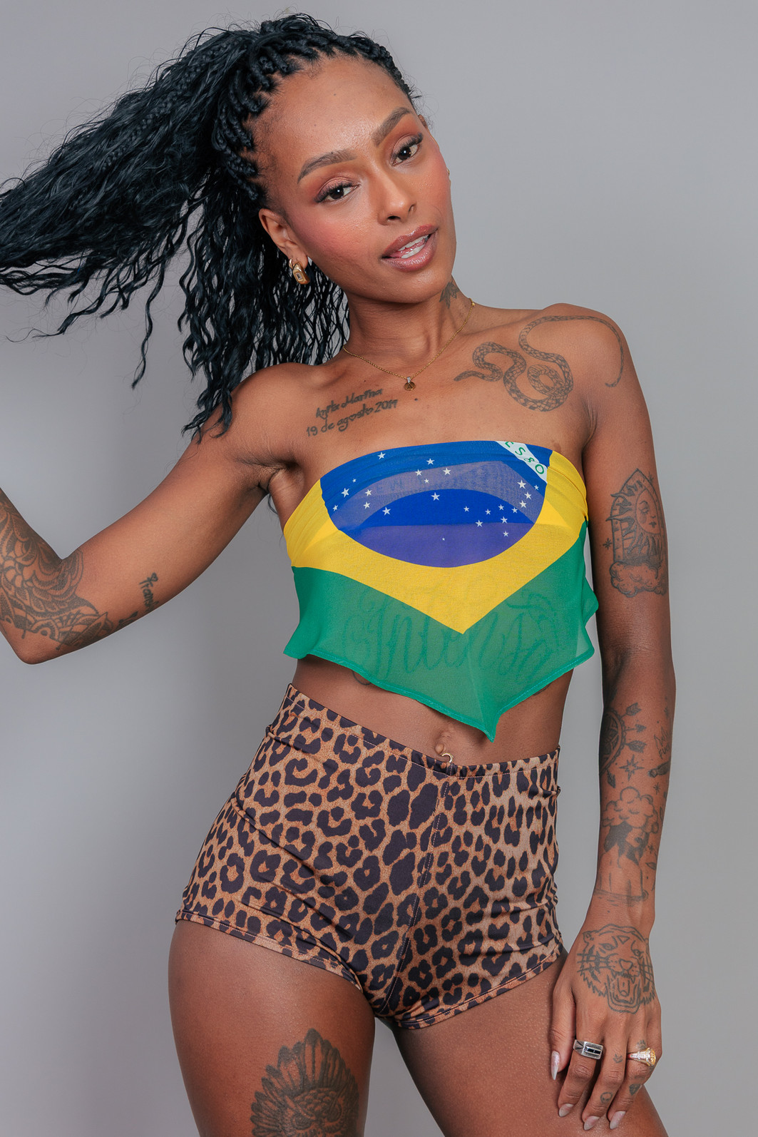 LENÇO DE CREPE BRASIL LENÇO DE CREPE BRASIL