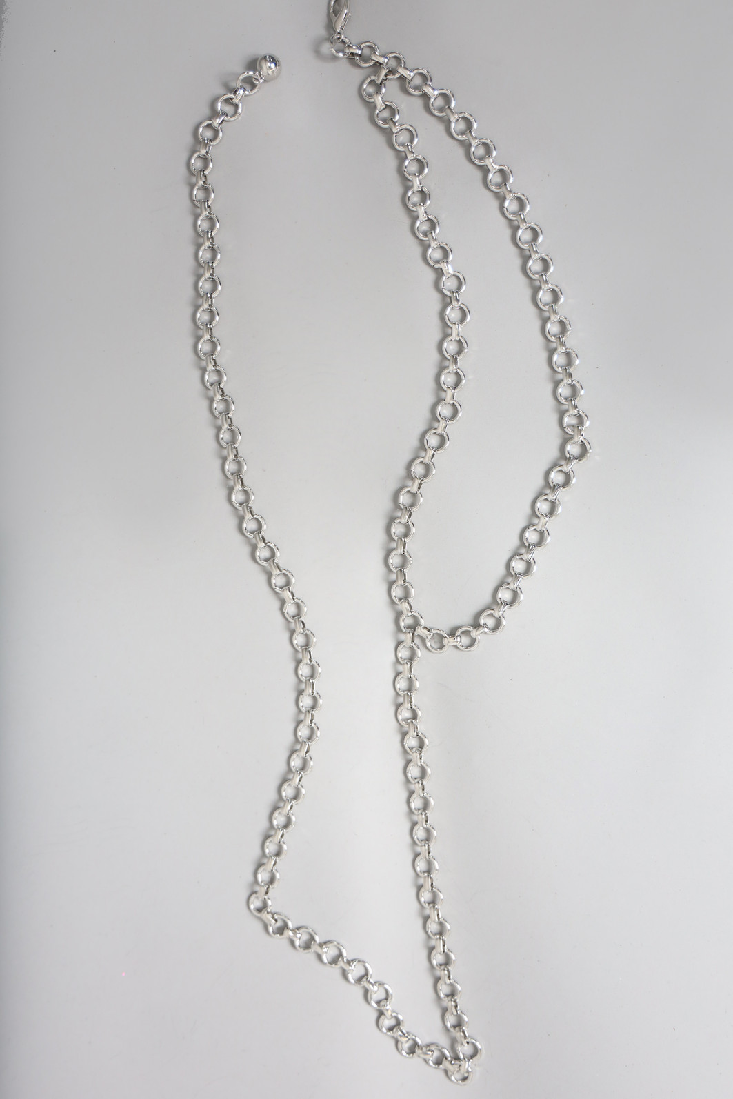 CINTO CORRENTE DUPLA COM ARGOLAS PRATA CINTO CORRENTE DUPLA COM ARGOLAS PRATA