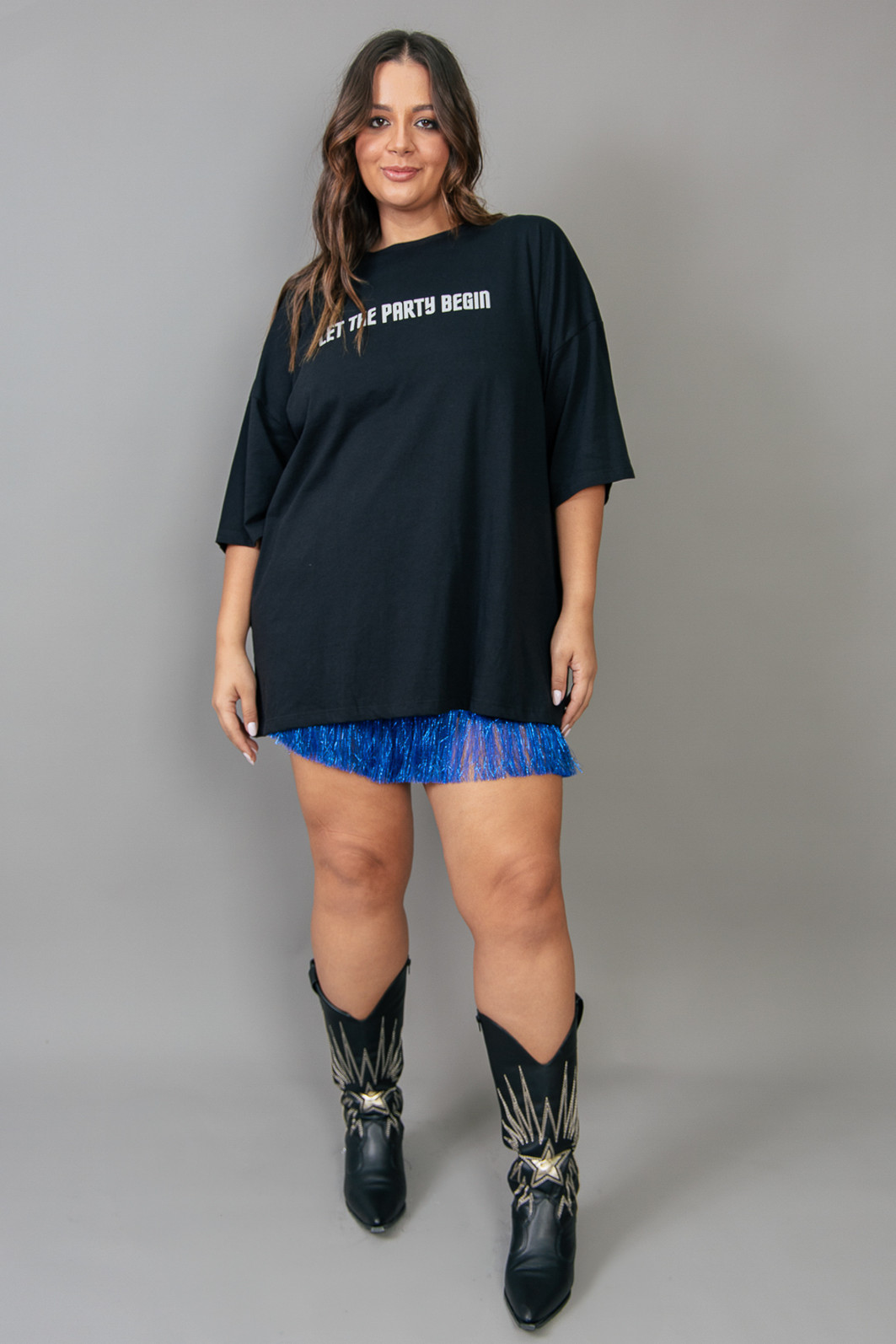 T-SHIRT OVERSIZED PRETA FIREHEART