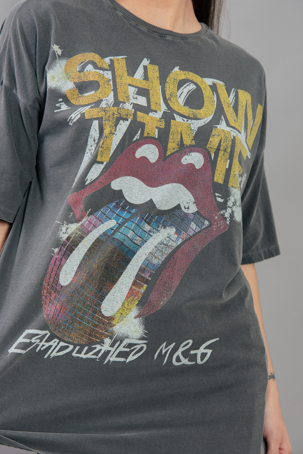 CAMISETA T-SHIRT OVERSIZED CHUMBO SHOW TIME