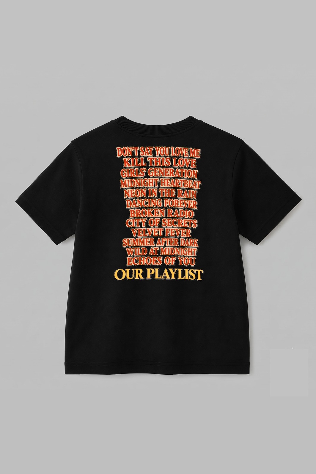 CAMISETA T-SHIRT INFANTIL PRETA K-POP CAMISETA T-SHIRT INFANTIL PRETA K-POP