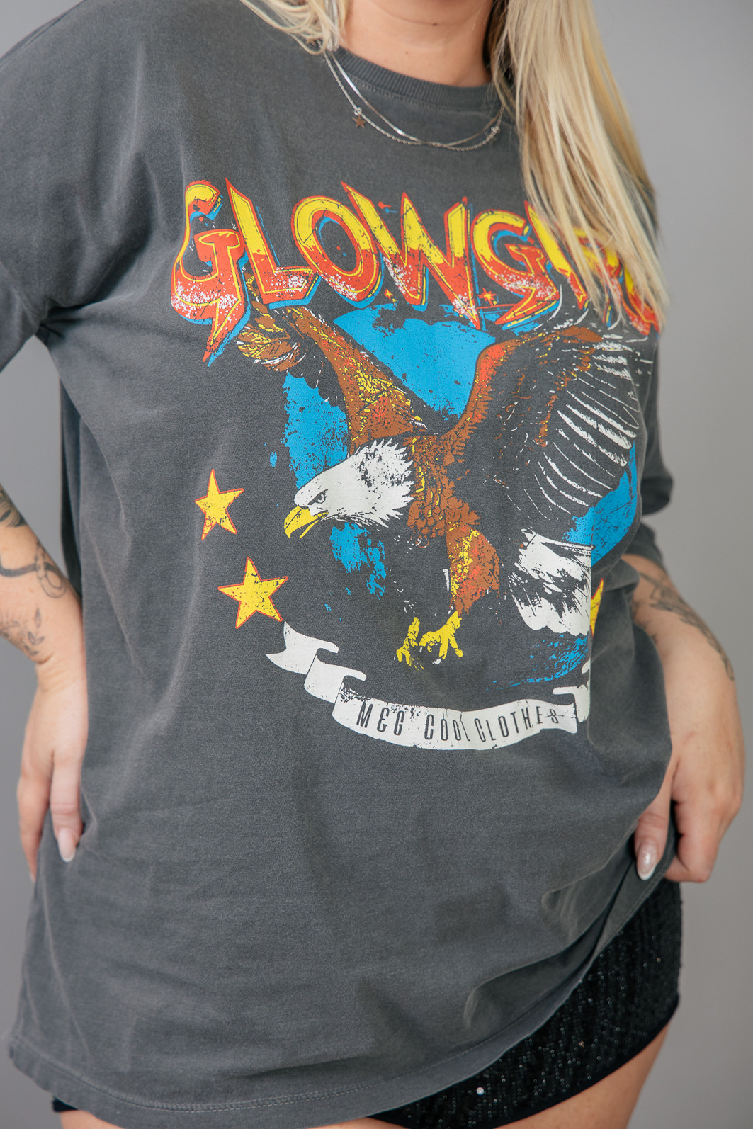 CAMISETA T-SHIRT OVERSIZED CHUMBO GLOWGIRL