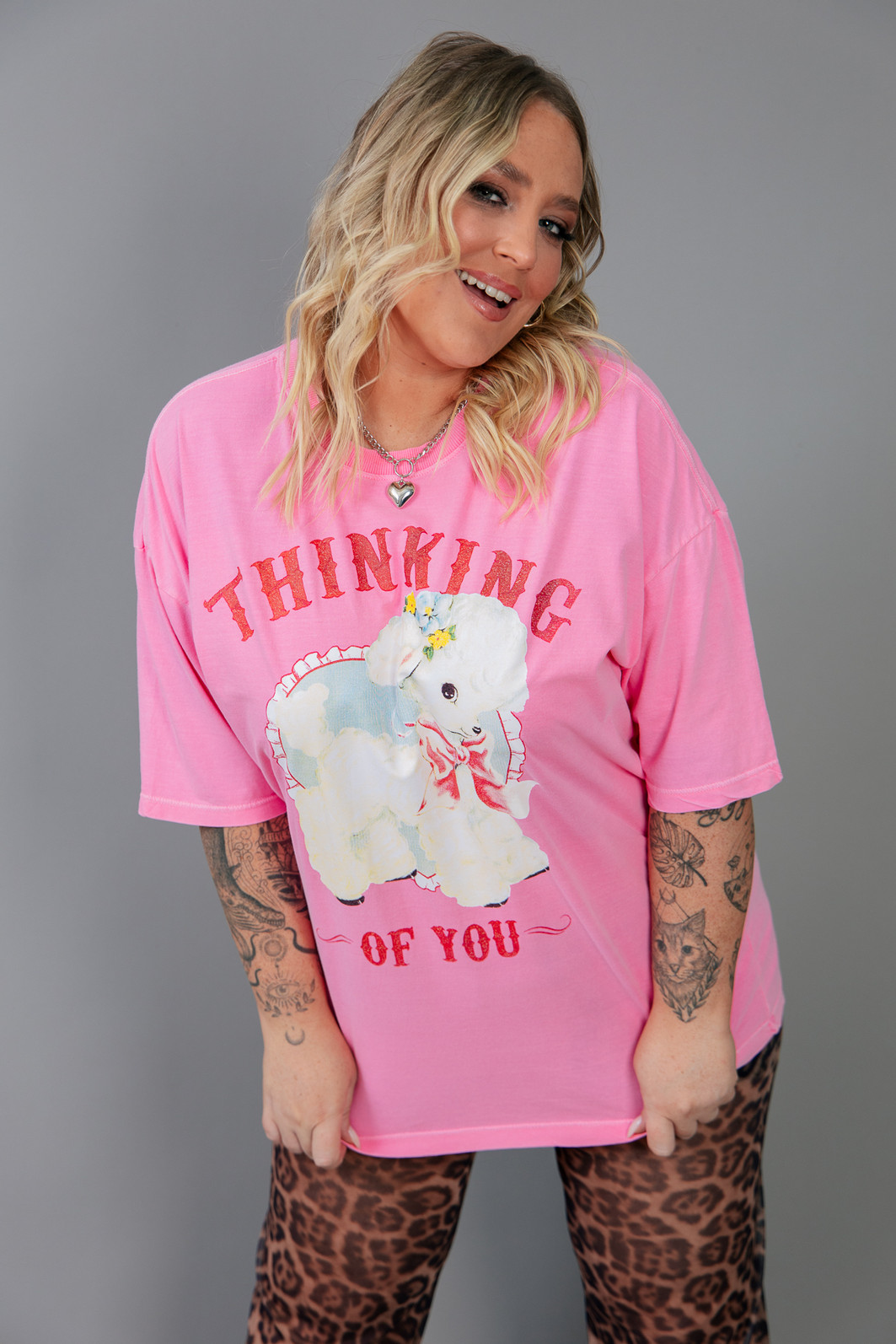 T-SHIRT VINTAGE  ROSA THINKING