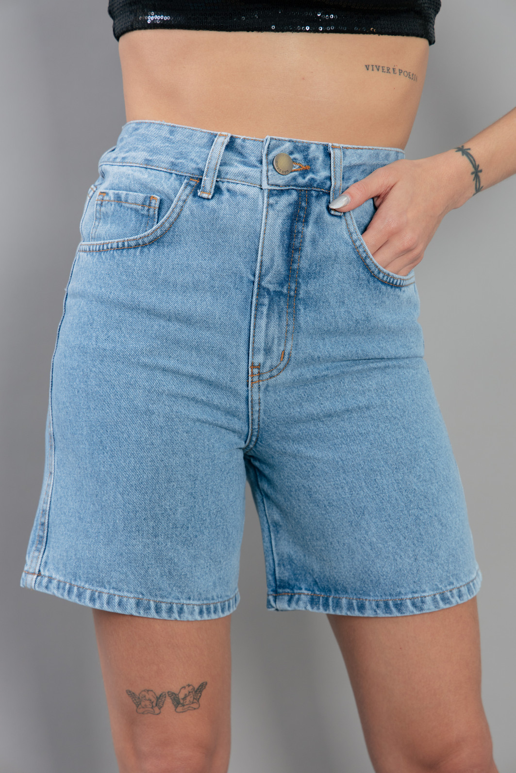 BERMUDA MOM JEANS VINTAGE BERMUDA MOM JEANS VINTAGE