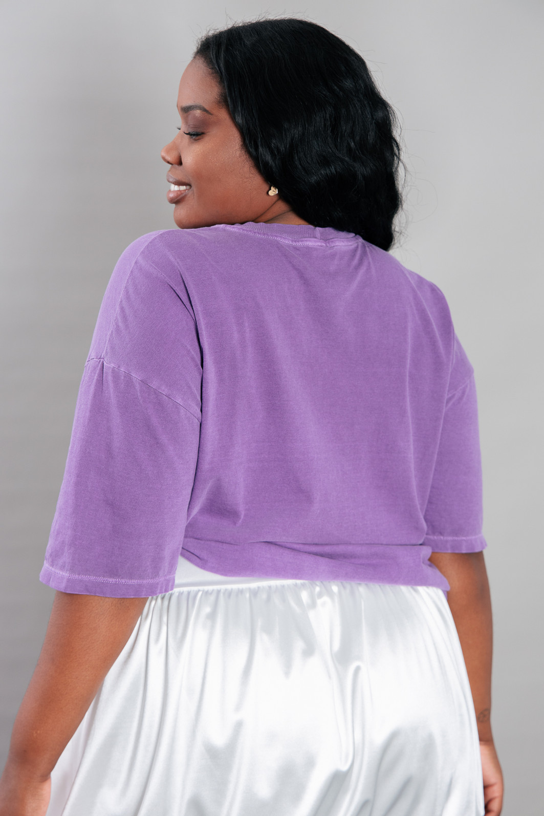 CAMISETA T-SHIRT VINTAGE ROXA DARLING